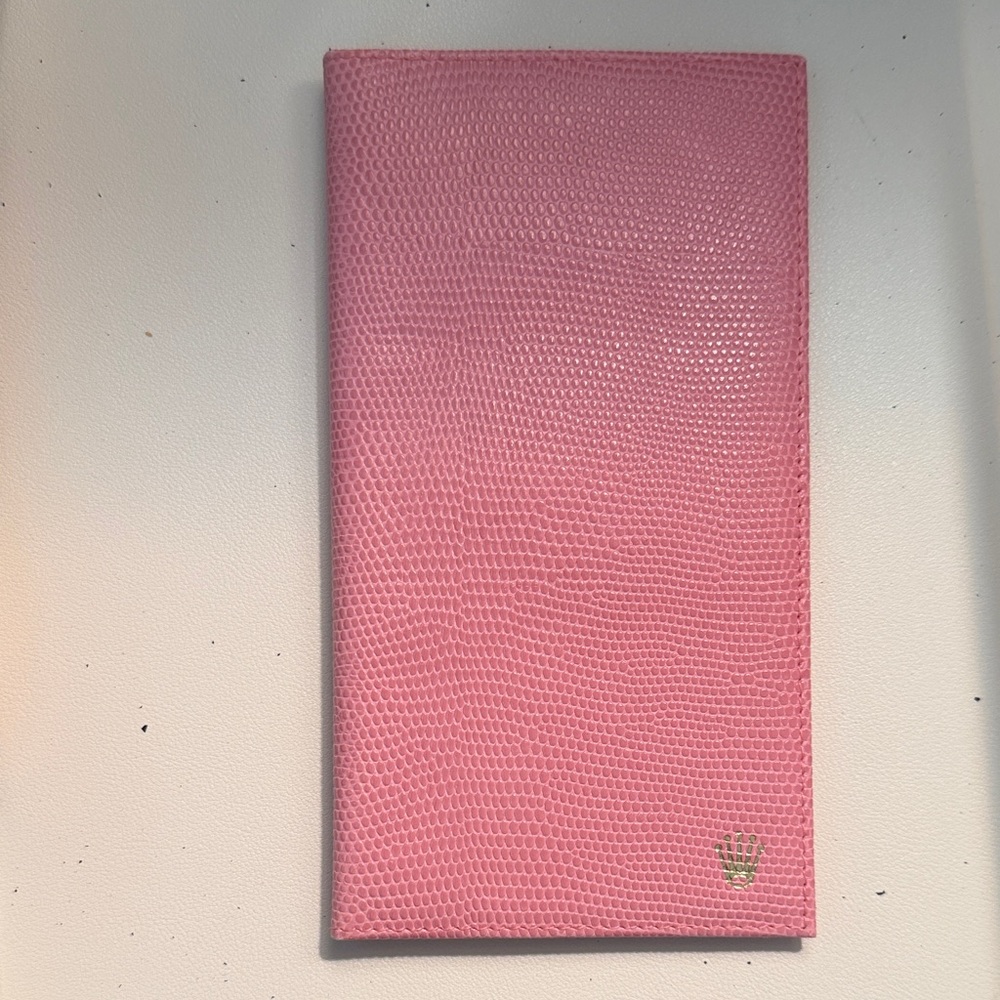 Pink Textured Wallet